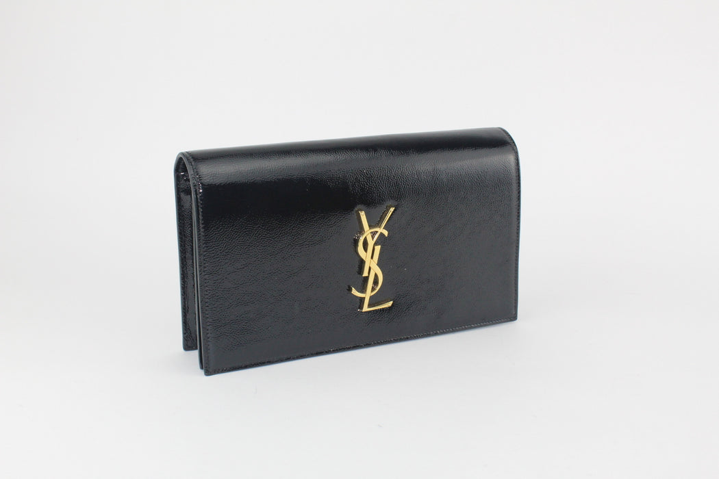 SAINT LAURENT PATENT LEATHER CLUTCH