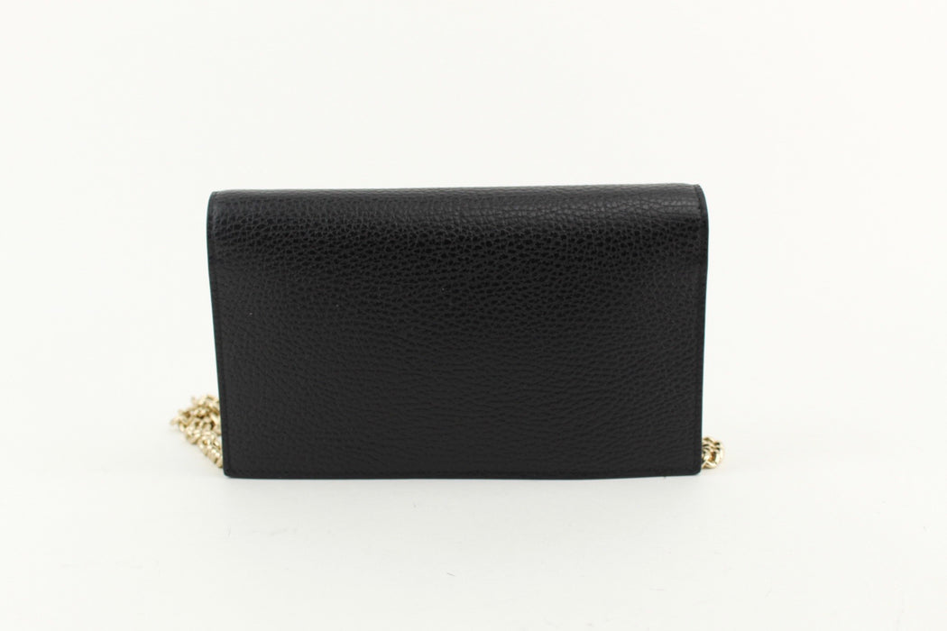 GUCCI CROSSBODY CHAIN WALLET BLACK