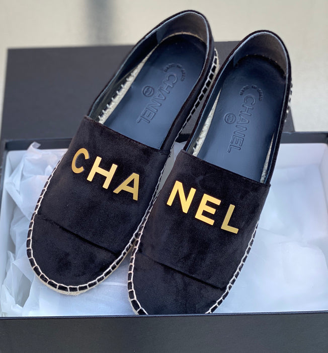 Chanel Velvet Espadrilles