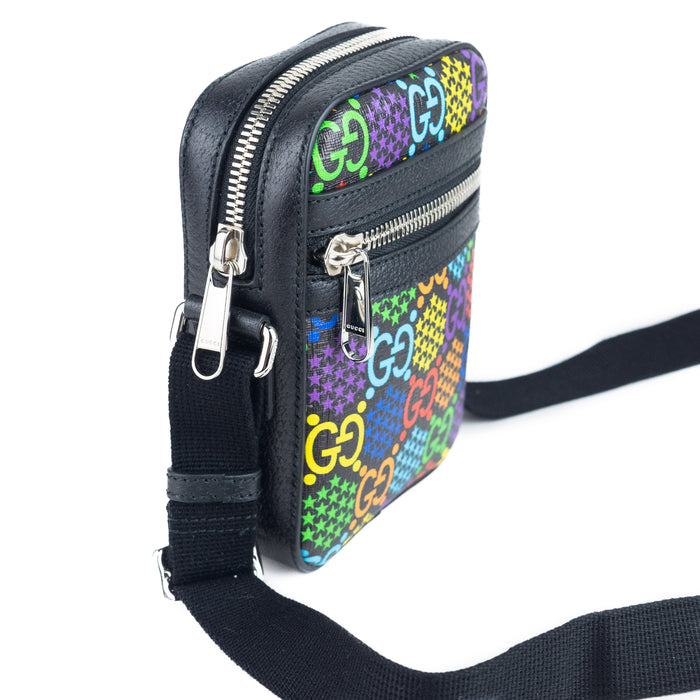 Gucci  Supreme Monogram Psychedelic Messenger Bag Black