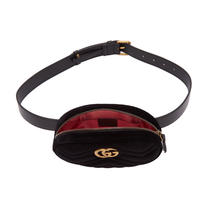 GUCCI GG MARMONT VELVET BELT BAG