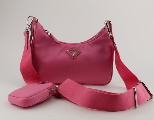 PRADA RE EDITION NYLON BAG PINK 