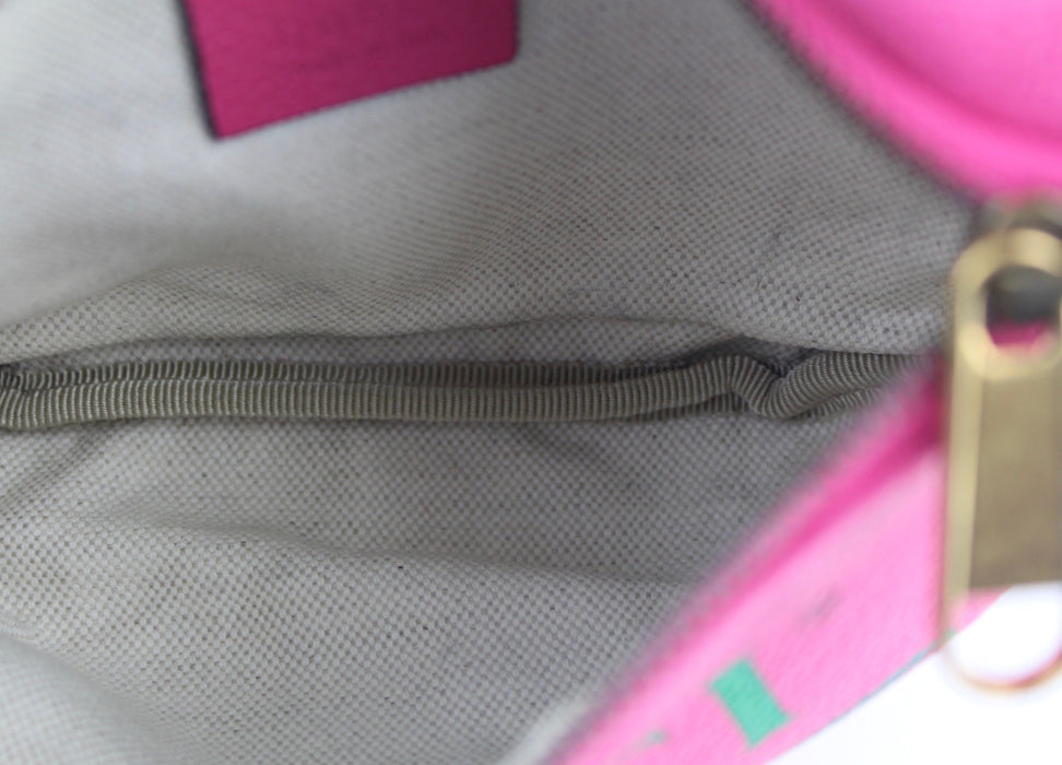 GUCCI PINK LOGO BELT BAG SMALL