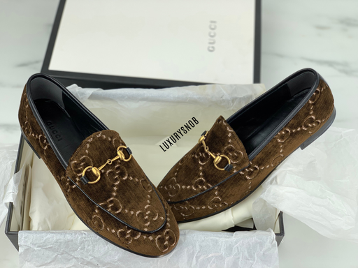 Gucci Jordaan GG Velvet loafers