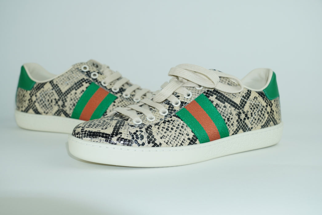 Python Gucci Shoes Gucci Python Print Sneakers — LSC INC