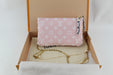 LOUIS VUITTON POUCHETTE DOUBLE ZIP MONOGRAM GRAM GIANT CHAIN BAG - LuxurySnob