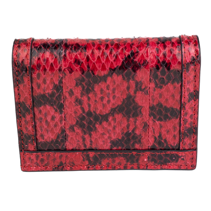 Gucci GG Snakeskin Card Case Wallet