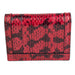 Gucci GG Snakeskin Card Case Wallet