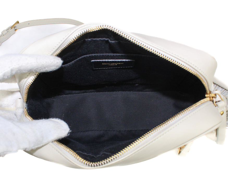 Saint Laurent Lou Camera Bag in Blanc