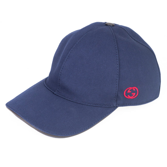 Gucci GG Baseball Cap in Navy