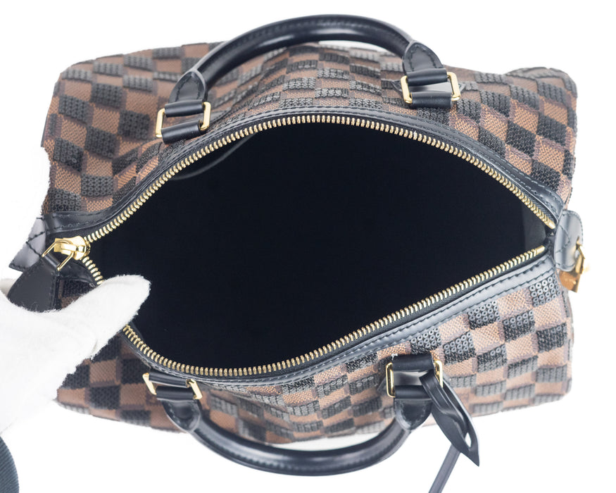 Louis Vuitton Speedy 30 Damier  Paillettes Sequin Bag Limited Edition