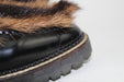 FENDI WOMEN'S FUR-TRIMMED LEATHER ANKLE BOOTS - LuxurySnob