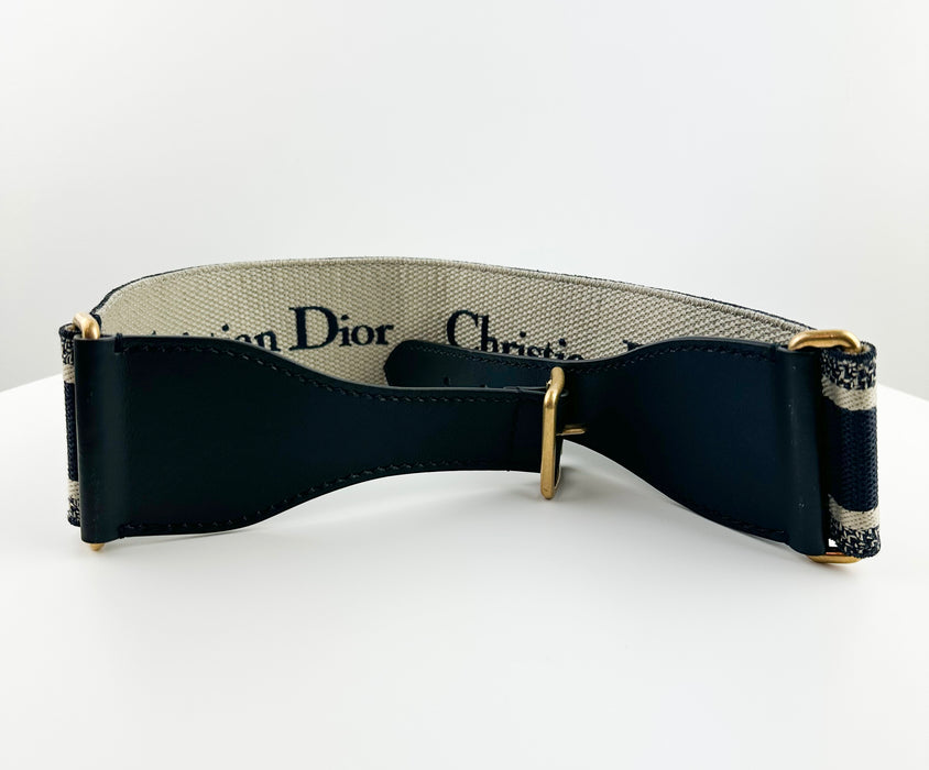 Dior Embroidered Canvas waist Belt