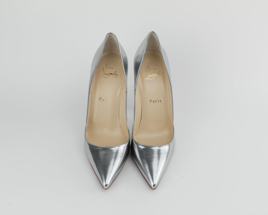 CHRISTIAN LOUBOUTIN SO KATE 120 MM SILVER