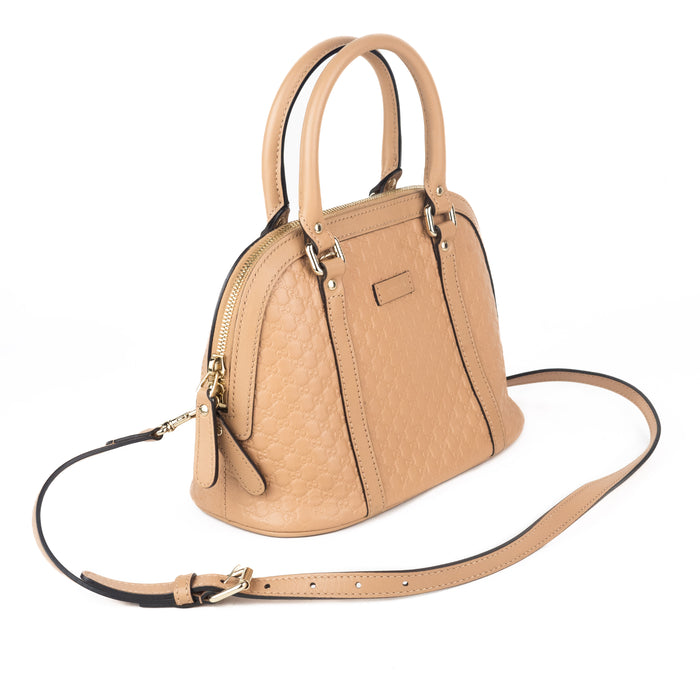 Gucci Micro Guccissima Mini Dome Bag in Nude