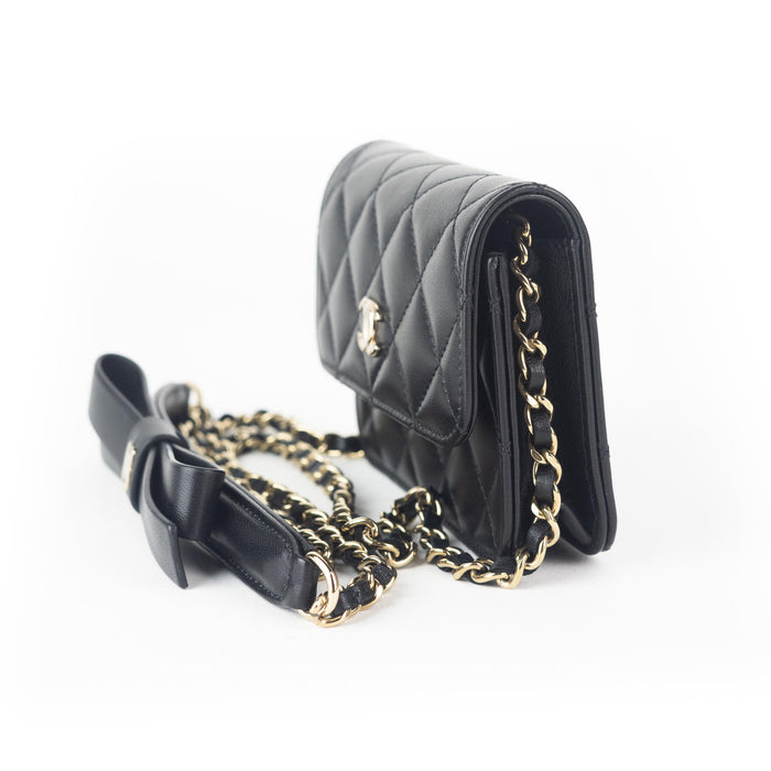 Chanel Lambskin Quilted Mini Wallet on Chain