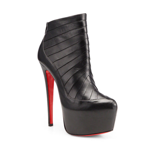 CHRISTIAN LOUBOUTIN AMOR NAPPA BOOTIES SIZE 39.5 - LuxurySnob