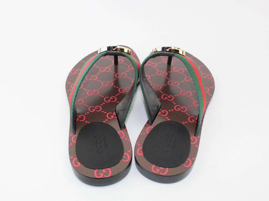 GUCCI THONG WEB SANDAL