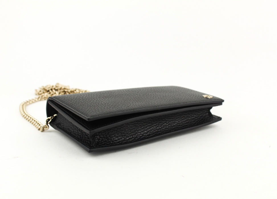 GUCCI CROSSBODY CHAIN WALLET BLACK