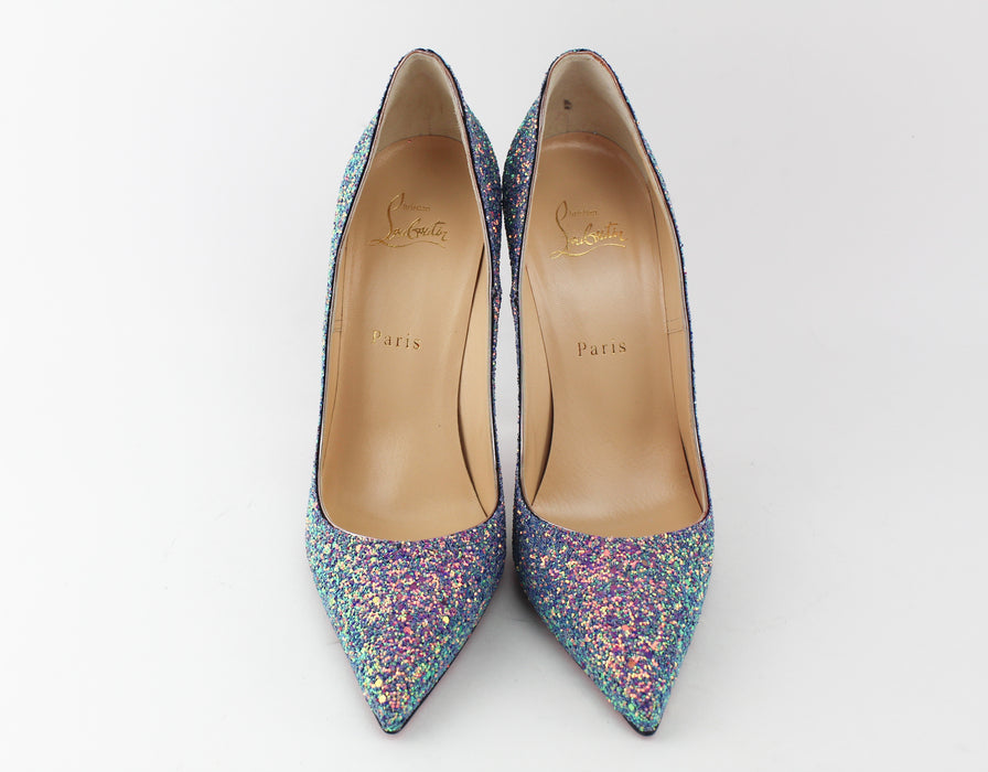 CHRISTIAN LOUBOUTIN SO KATE 120 GLITTER DRAGONFLY