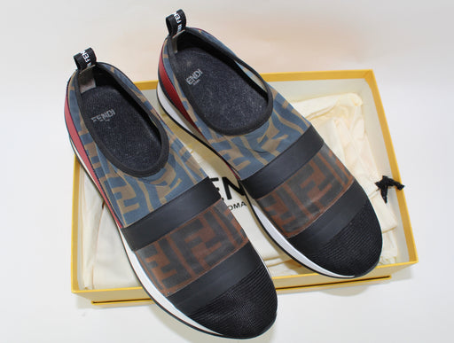 FENDI RUNWAY MESH FF TRAINER SNEAKERS SIZE 39 - LuxurySnob