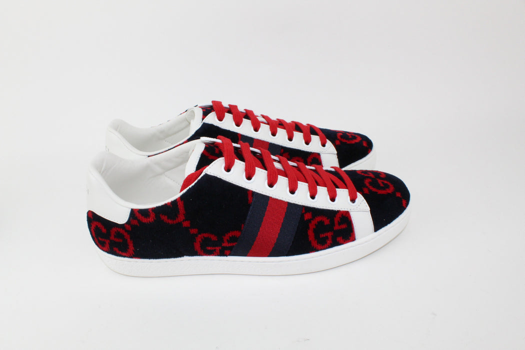 GUCCI ACE VELVET GG SNEAKERS