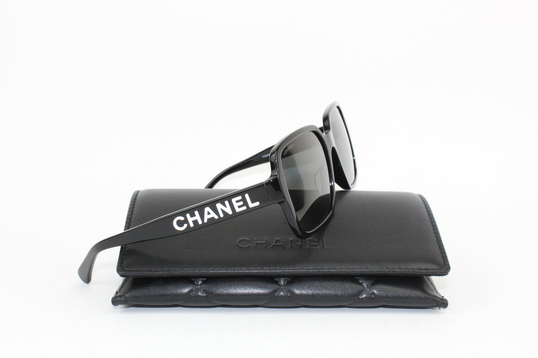 Chanel Square Sunglasses with White Lettering