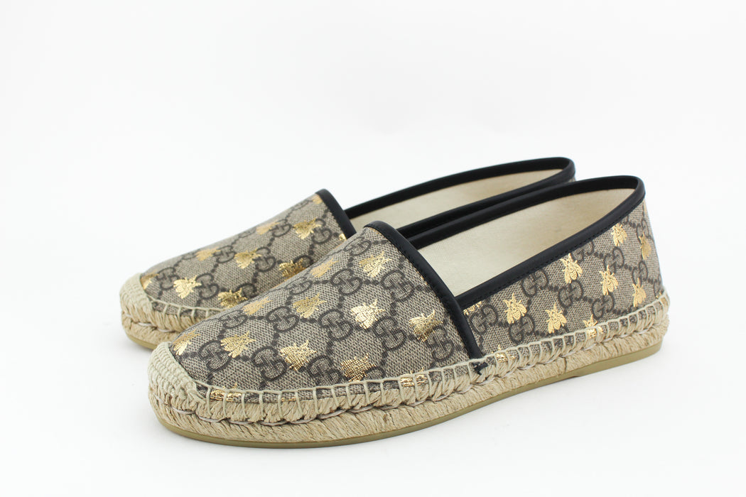 Gucci GG Supreme Bee Espadrilles