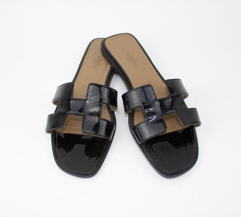 HERMES ORAN SANDALS SIZE 39.5 