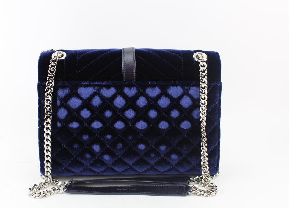 Saint Laurent Medium Velvet Envelope Shoulder Bag