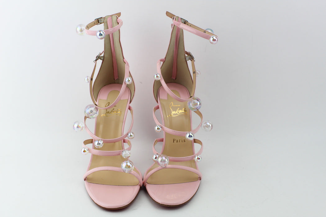 CHRISTIAN LOUBOUTIN ATONANA 100 PATENT SANDALS