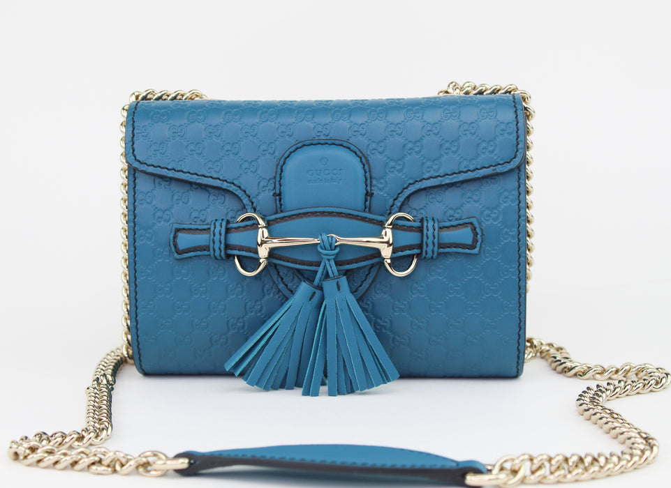 Gucci Emily Guccissima Mini Chain Shoulder Bag