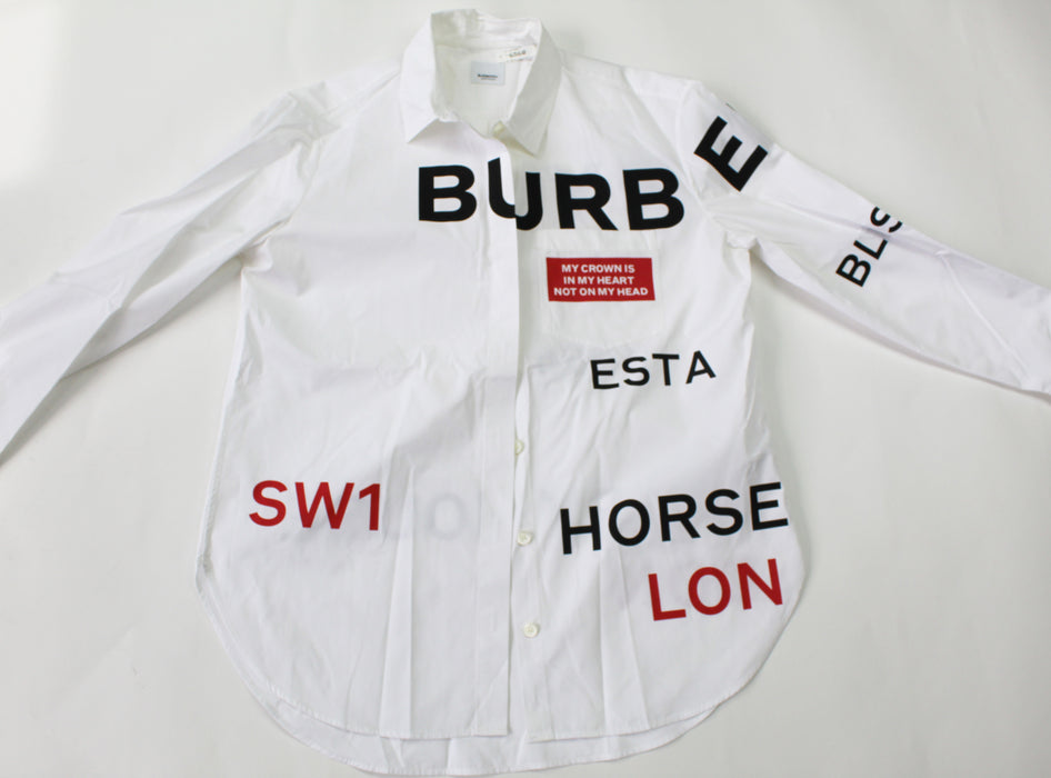 Burberry Horseferry cotton shirt size  12