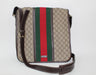 GUCCI VINTAGE WEB FLAP MESSENGER GG SUPREME BAG - LuxurySnob