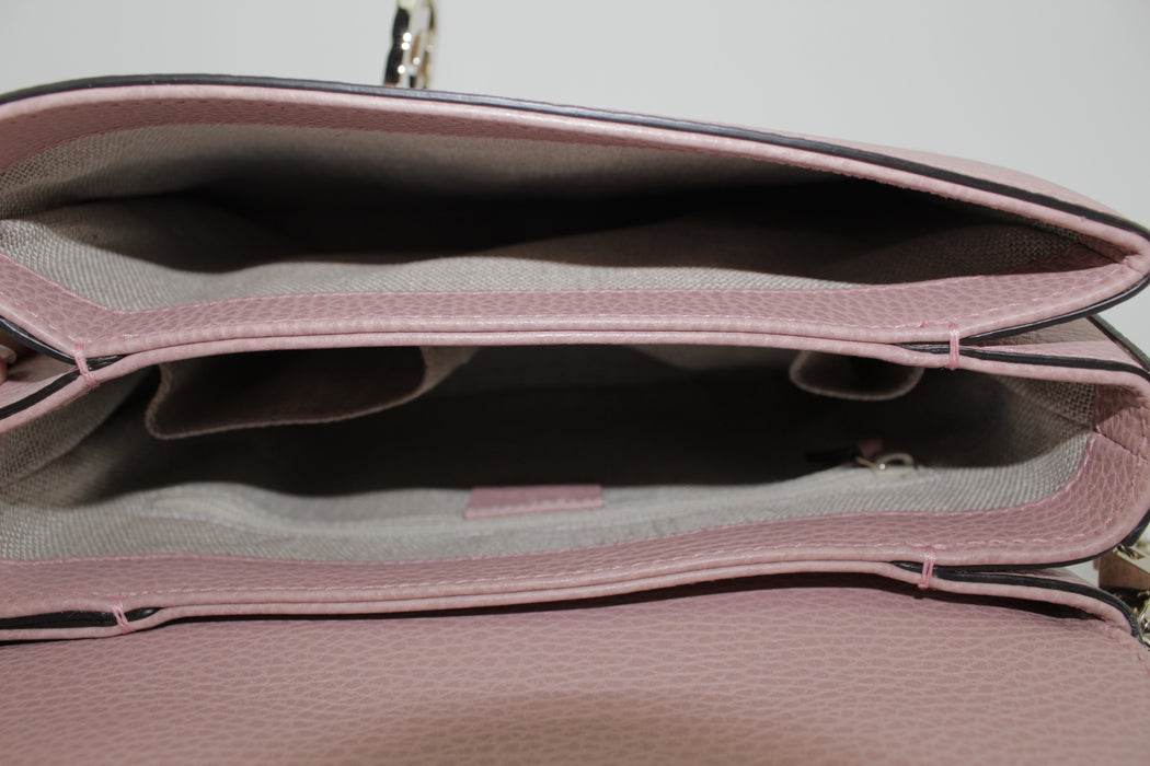 GUCCI DOLLAR CALFSKIN INTERLOCKING G TOP HANDLE SHOULDER BAG