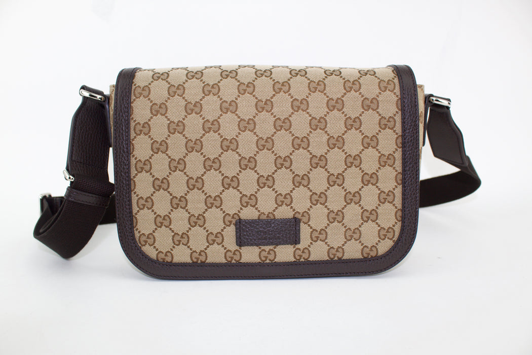 GUCCI CANVAS CROSS BODY MESSENGER BAG