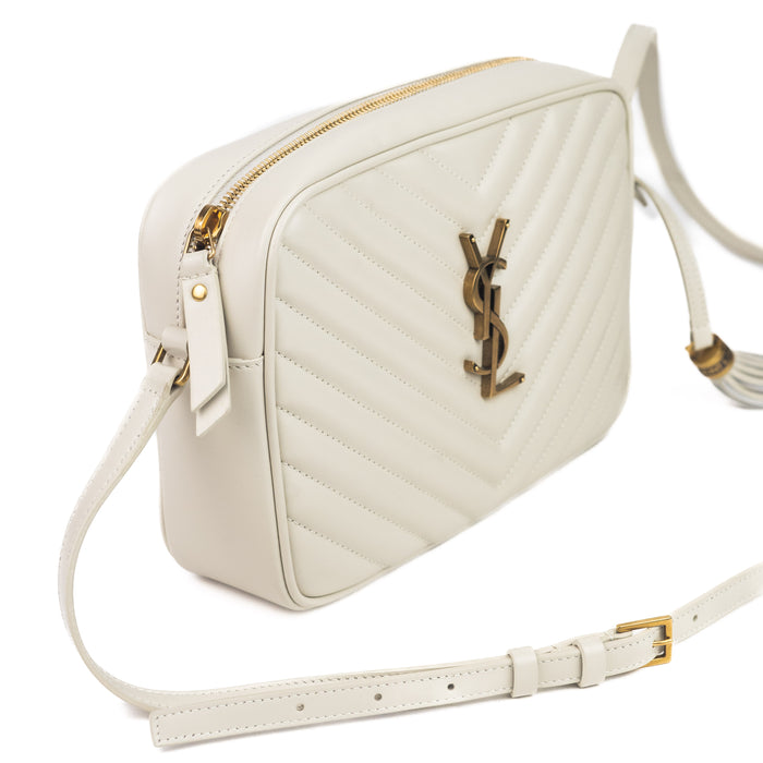 Saint Laurent Lou Camera Bag in Blanc