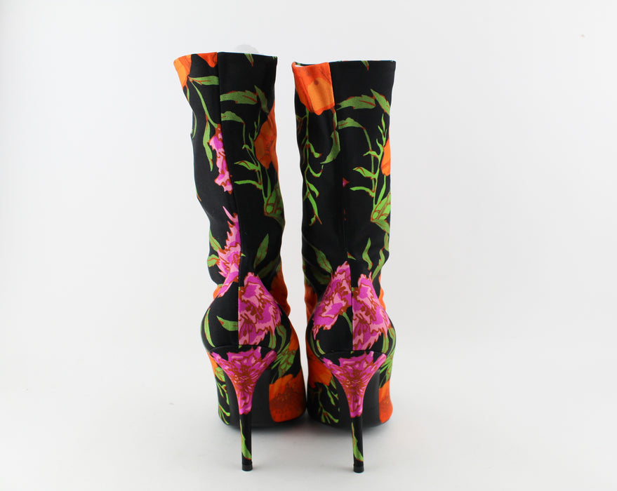Balenciaga Knife Floral booties