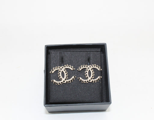 Chanel Gold & Black CC Earrings