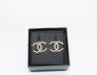 Chanel Gold & Black CC Earrings