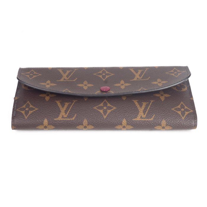 Louis Vuitton Monogram Emilie Wallet in Fuchsia