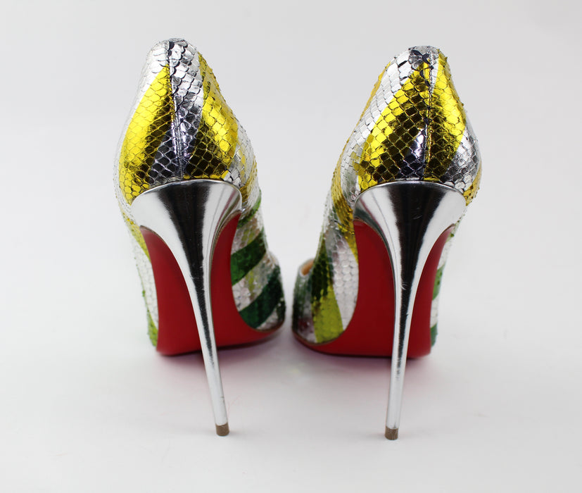 CHRISTIAN LOUBOUTIN SO KATE PYTHON 120 - LuxurySnob