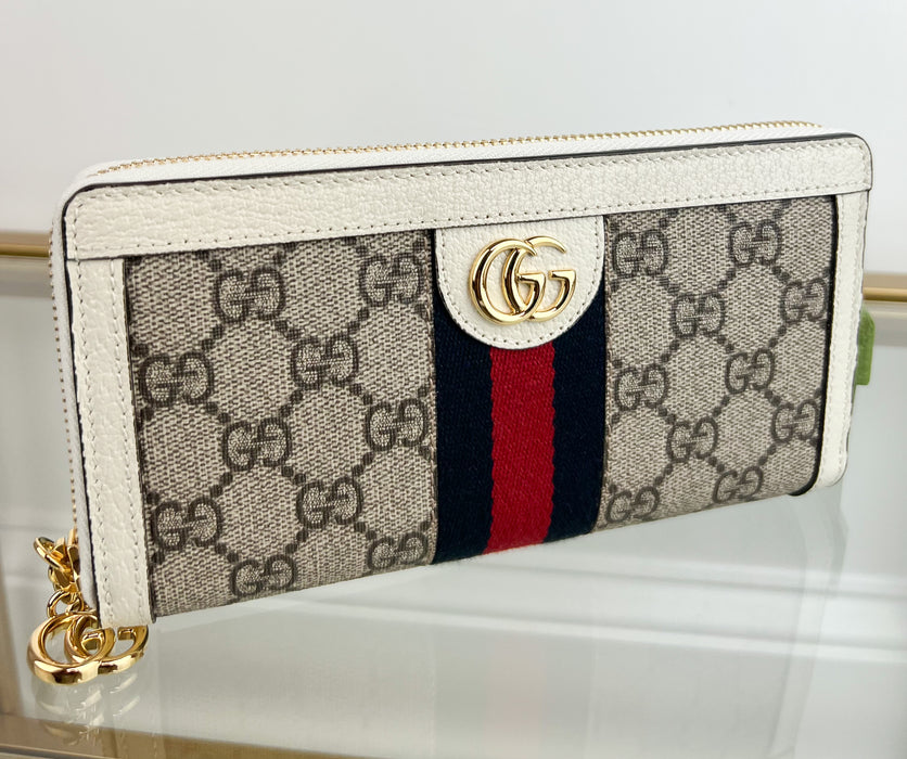Gucci Ophidia GG Zip Around Wallet