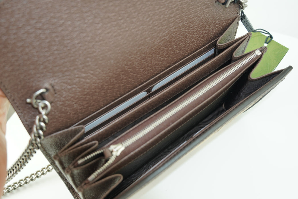 Gucci Dionysus GG Jumbo Wallet on chain