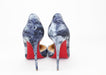 Christian Louboutin Iriza 100MM Printed Denim Heels