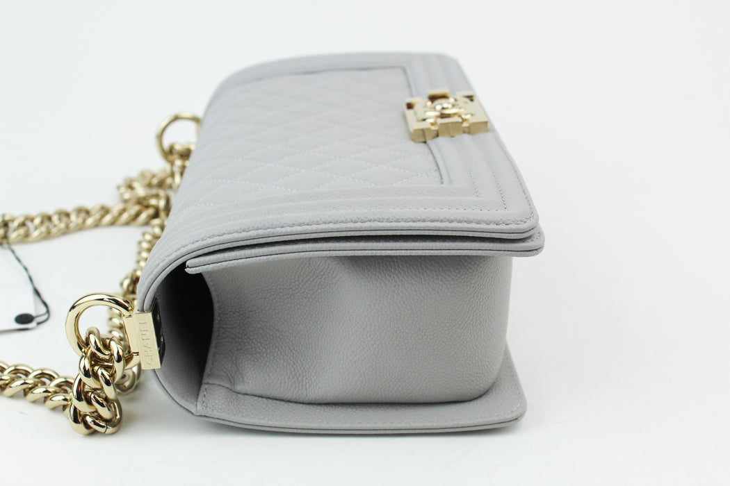 Chanel Medium Grey Boy Bag