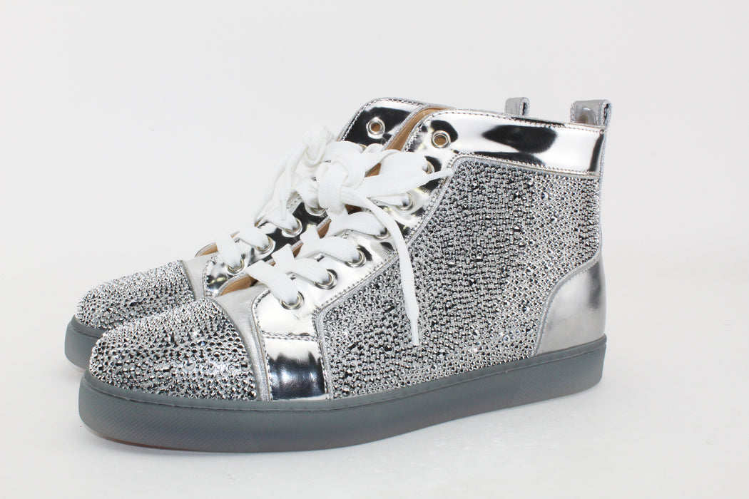 CHRISTIAN LOUBOUTIN LOUIS WOMAN FLAT STRASS SNEAKERS
