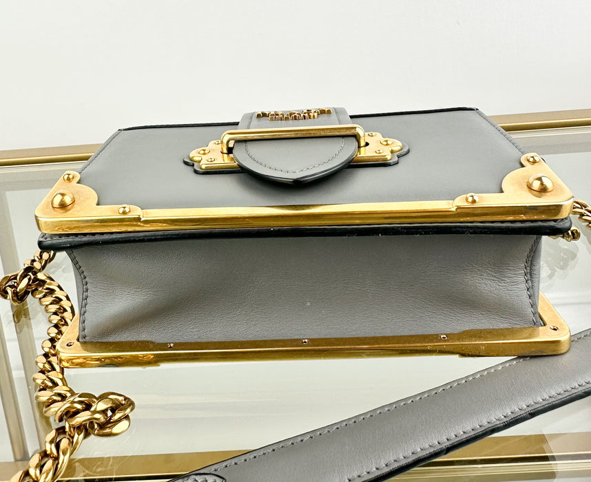Prada Cahier Shoulder Bag Grey — LSC INC