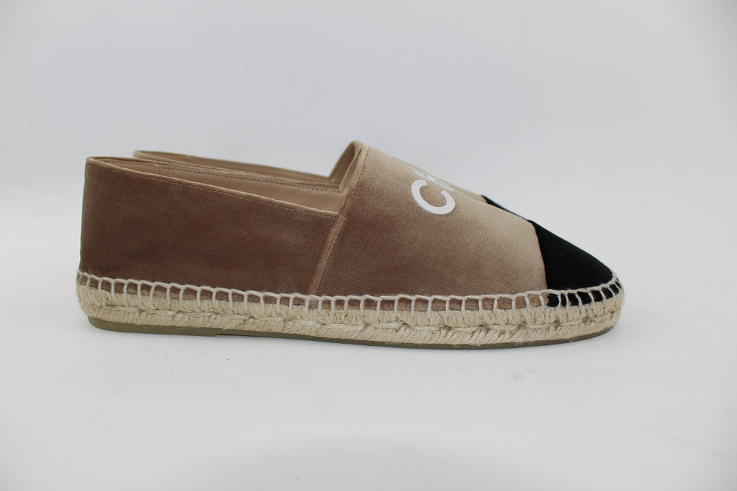 CHANEL VELVET ESPADRILLES