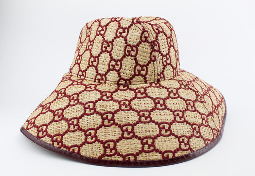 Gucci Gg Snakeskin Fedora Hat
